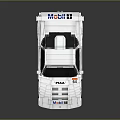 White Mobil 1 Racing Car Model With Number 6 And Sporty Exterior Design