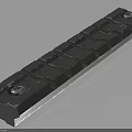 Heavy Duty Grooved Metal Hardware Tool With Secure Screw Fixings For Industrial Use