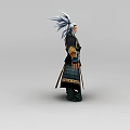 Genesis West Anime Game Character Man 3d model