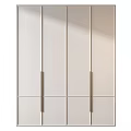 Modern Light Colored Chest of Drawers With Sleek Design And Metal Handles For Interior Decor