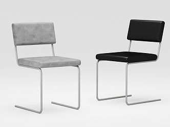 Casual single chair 3d model