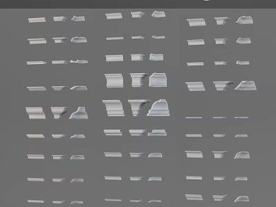 Stylish Decorative Corner Lines Design For Modern Home Interior Architecture Projects 3d model