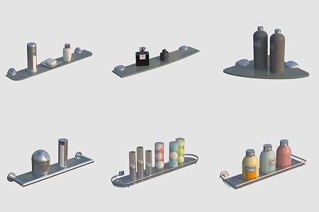 Toilet Bathroom Supplies Toiletries 3d model