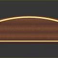 Classic Wooden Desktop Accessory Featuring Black Panel Gold Trim And Sturdy Base