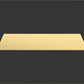 Shiny Solid Golden Gold Bar With 1000g Weight And Engraved Surface Details