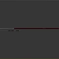 Traditional Long Handled Weapon with Red Shaft and Silver Blade and Smaller Components in Reflections