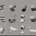 Different Types Of Surveillance Security Cameras With Dome Bullet And PTZ Models
