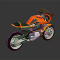 Buell Orange Motorcycle Sleek Design With Black And Orange Seat And Modern Sporty Look