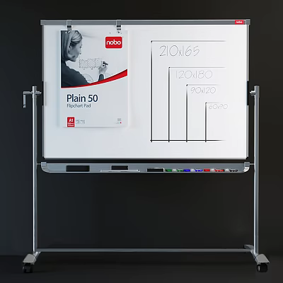 Art Supplies Whiteboard With Plann 50 Package Colored Markers Metal Stand And Charts 3d model