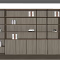 Modern bookcase 3d model