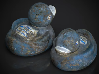 Retro toy ornaments 3d model