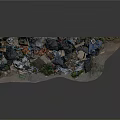 Garbage Dump Scene With Trash Bags Various Waste And Surrounding Plants 3d model