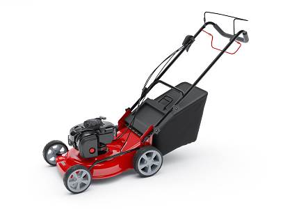 modern lawn mower 3d model