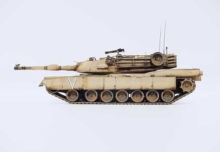 American Abrams Main Battle Tank Industrial LOFT Tank 3d model