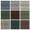 Stylish Decorative Wall Panels With 3D Geometric Patterns Leather Texture And Multiple Colors 3d model