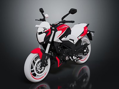 Modern motorcycle two-wheeled motorcycle off-road motorcycle road racing motorcycle 3d model