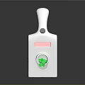White Weapon With Transparent Cover Green Cube Red Component And Green Buttons