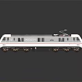 Sleek Modern Train Model With Black Roof Red Stripe And Detailed Exterior Design