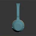 Turquoise And Orange Kid Friendly Headphones With Soft Earmuffs Lightweight Design