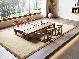 New Chinese Tea Room 3d model