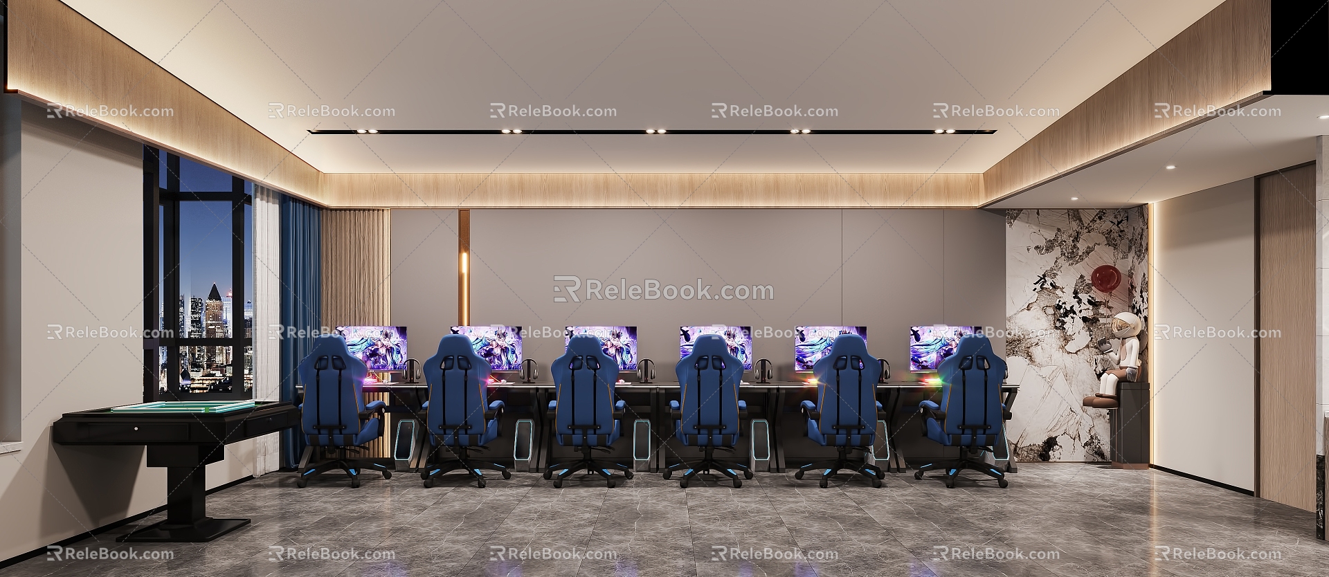 Modern E-sports Box E-sports Hotel 3d model