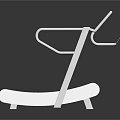 Modern Sports Equipment Treadmill Featuring Silver Frame And White Non Slip Running Belt