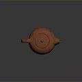 Terracotta Clay Teapot With Handle And Spout For Daily Household Use
