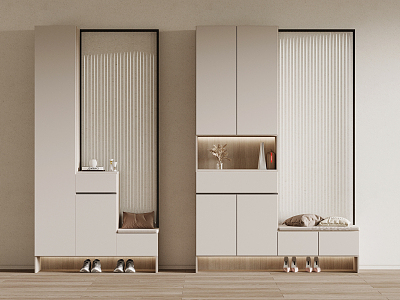 Modern Shoe Cabinet Partition Shoe Cabinet 3d model