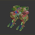 Mech Warrior Mech Soldier Machine Battlearm Mechanical Battlearm Machine Fighter Robot 3d model