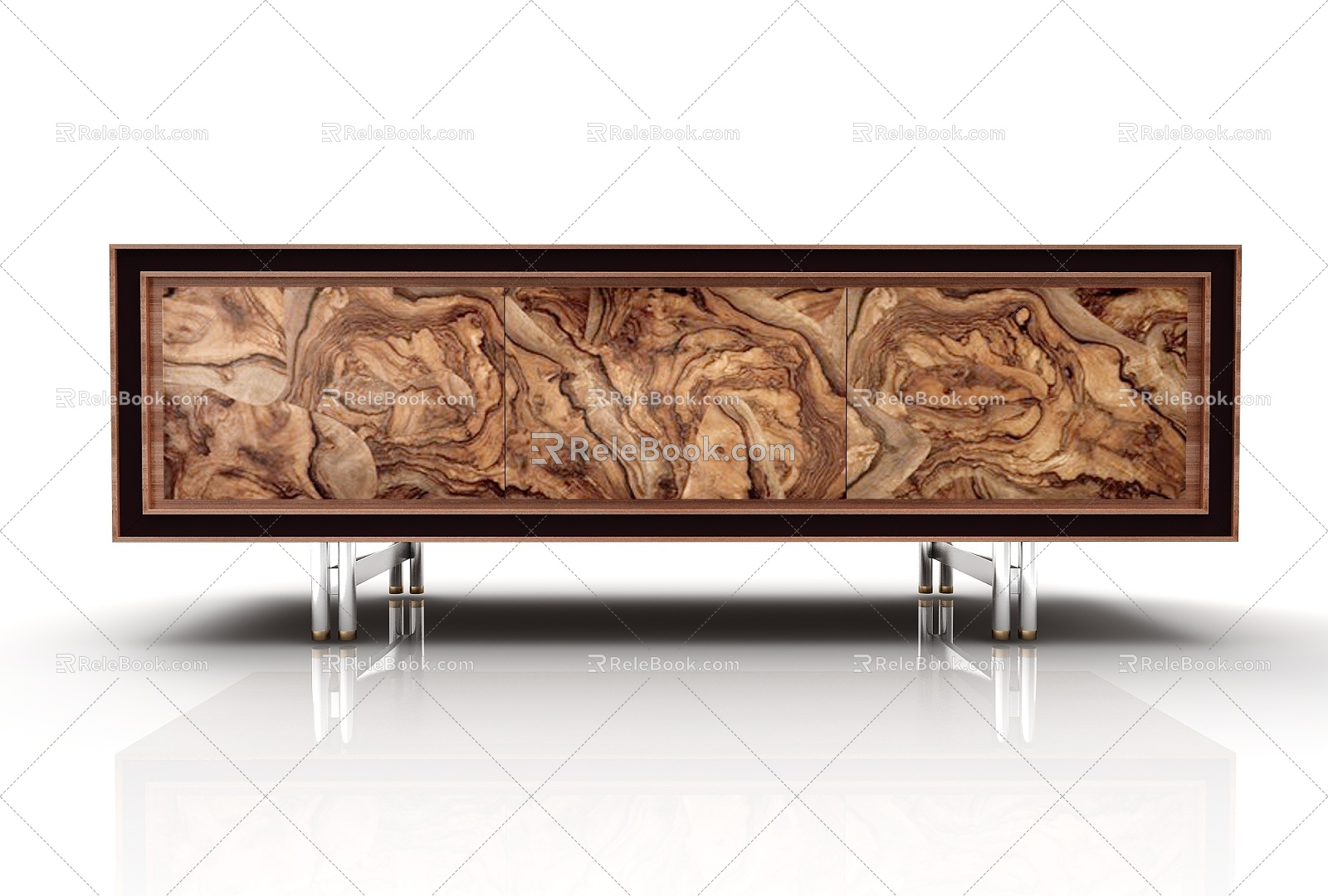 Style Decorative Cabinet 3d model