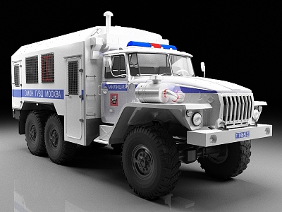 Truck Bulletproof Vehicle Transporter Escort Vehicle model