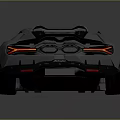 Silver Sports Car With Sleek Modern Body Design Black Wheels And Rear Spoiler