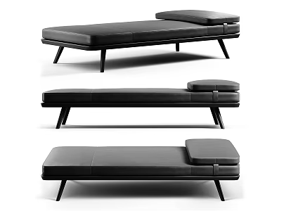 Modern Poliform sofa stool 3d model