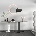 Modern End View Table Entrance Cabinet 3d model