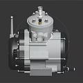 Automotive High Pressure Fuel Pump with Metal Housing and Connection Ports