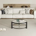 New Chinese Sofa Coffee Table Combination 3d model