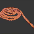 twine rope a bundle of rope 3d model