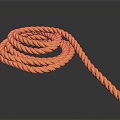 twine rope a bundle of rope rope 3d model