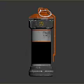 Explosive Weapon with Red Top Gray Body and Orange Components Featuring EXPLOSIVE Label Design 3d model