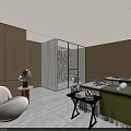 Elegant SPA Sauna Interior With Massage Beds Marble Accents And Warm Lighting