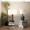 Modern table lamp 3d model