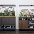 Modern Fish Tank Fish Tank Side Cabinet Decorative Cabinet Tropical Fish 3d model