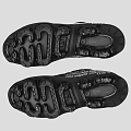 Nike Air Black Running Shoes With White Swoosh Logo Mesh Upper And Air Cushion Sole