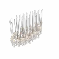 Modern Creative White Ceramic Ceiling Lamp With Unique Sculptural Design And Hanging Elements