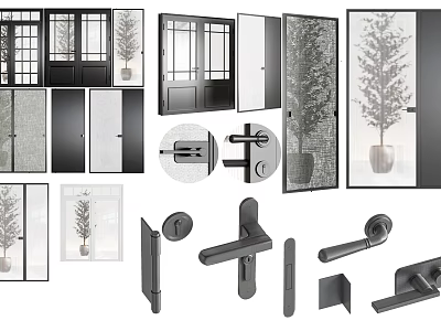 Modern Black Decorative Inflatable Element For Interior Home Design And Decoration 3d model