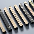 Modern Metal Cabinet Handles in Various Colors and Sleek Designs for Drawers and Doors