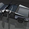 Hyundai Car Tesla Pickup Car 3d model