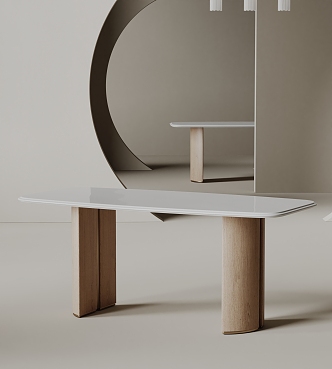 lemaire modern dining table 3d model