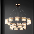 Modern Circular Chandelier Designs With Crystal Glass Elements And Metal Frames