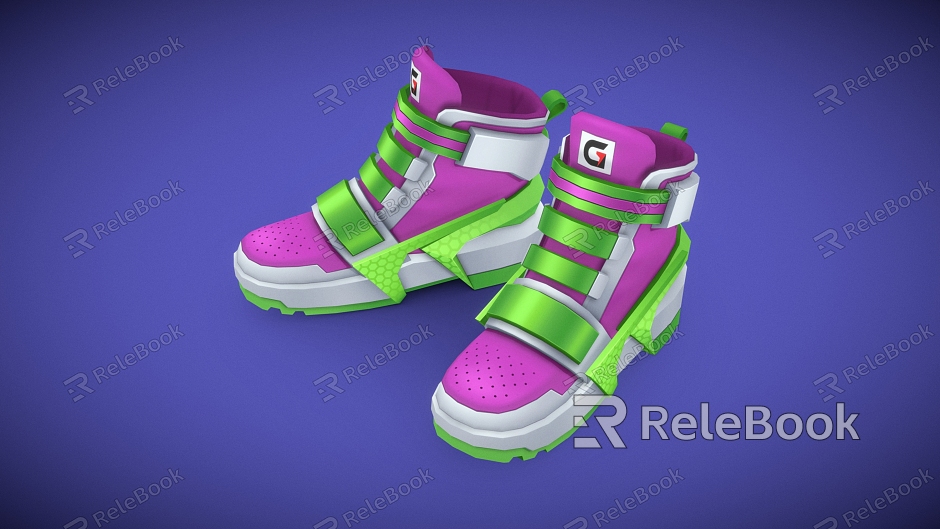 Cartoon Shoes 3D Shoes sneaker High Top Shoes Travel Shoes AJ Sneakers model